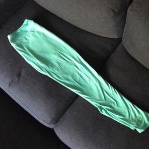 Lula Roe Teal TC leggings